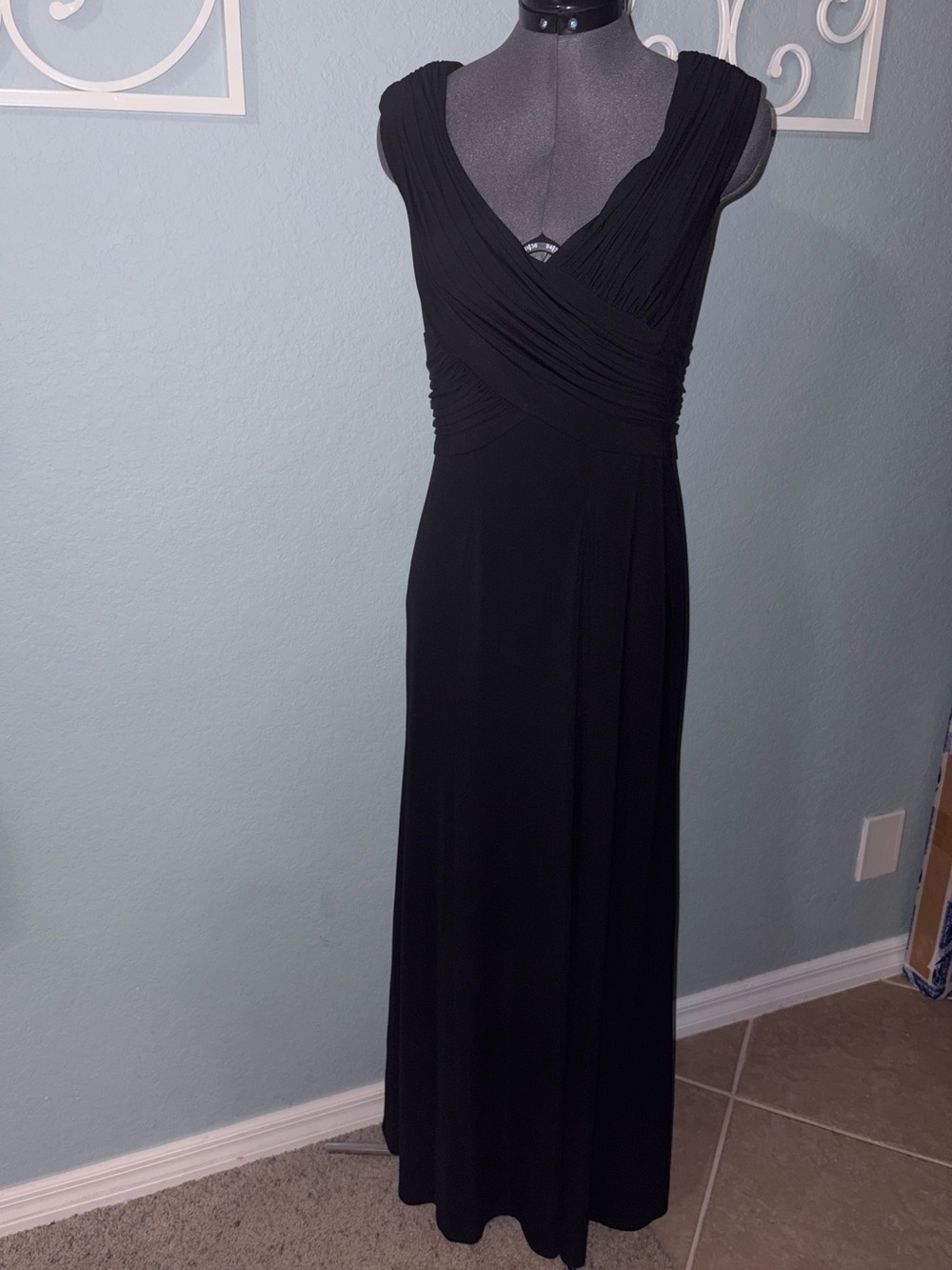 Tadashi collection black evening gown